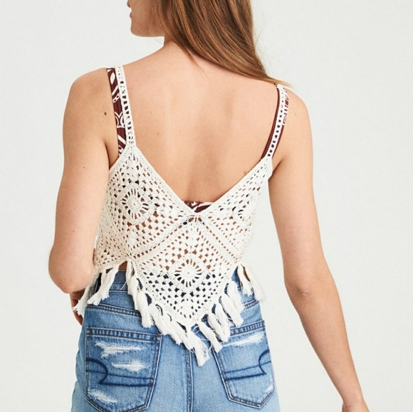 American Eagle Crocheted Tank NWT- Final price drop. FIRM. - Picture 2 of 2